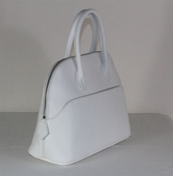 High Quality Replica Hermes Bolide Togo Leather Tote Bag White 1923 - Click Image to Close